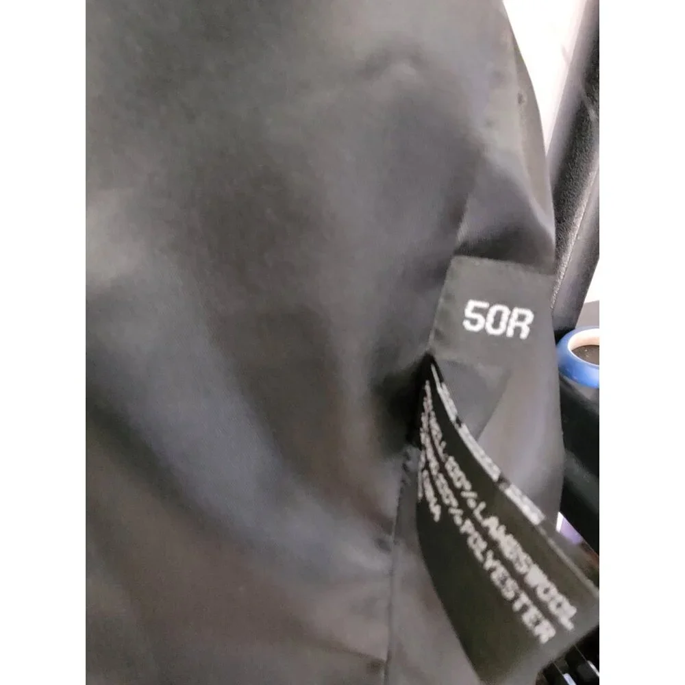 Circle S 50R Black‎ Tweed Western Wear Men's Blazer Sport Coat Suit Jacket